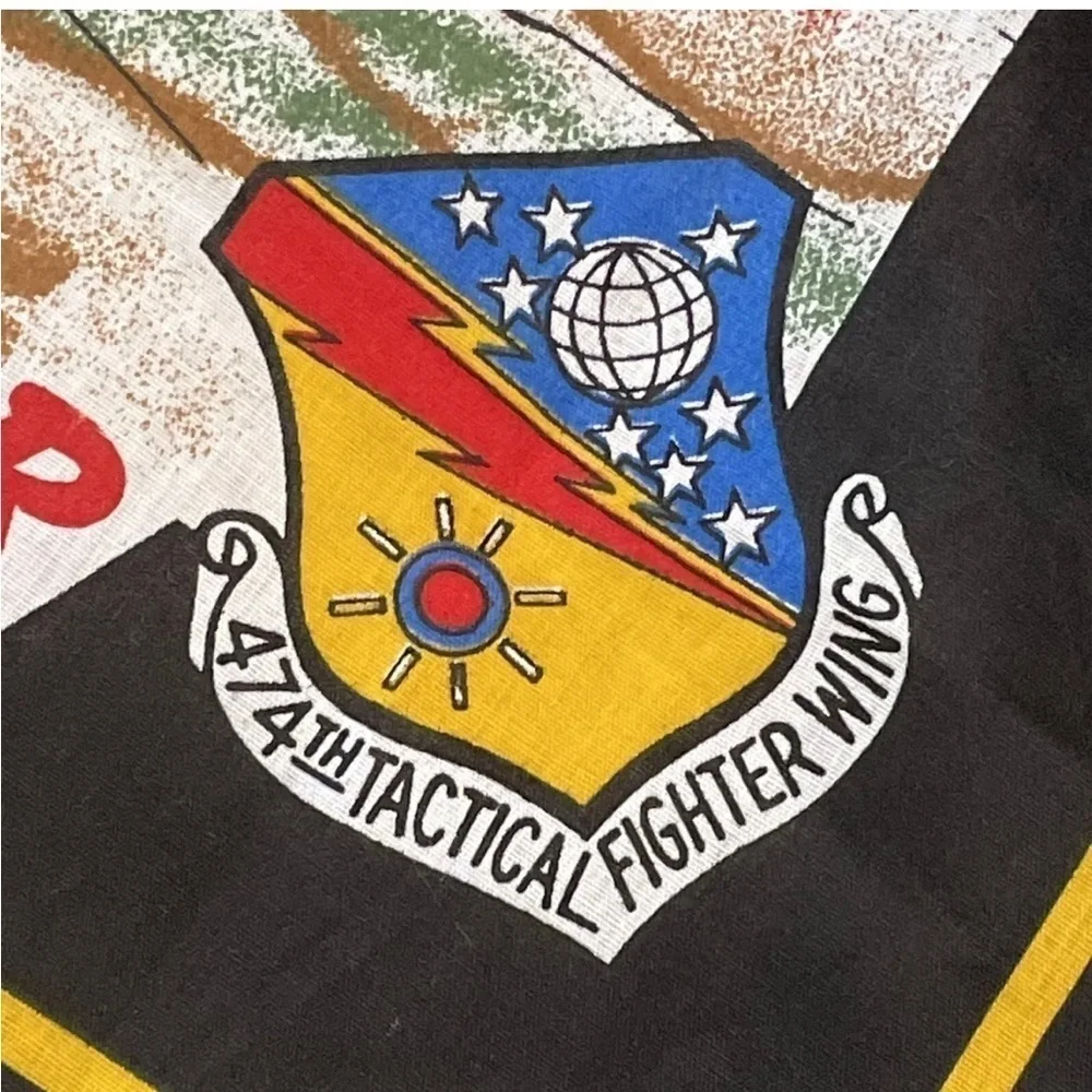 Vintage Military US Air Force Rolling Thunder Bandana Made In USA NWT - Picture 4 of 5